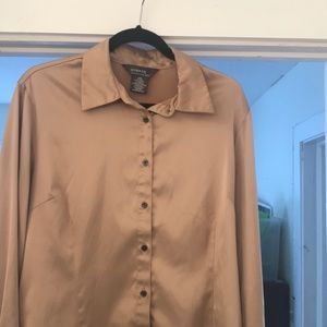 George Brand Gold/ Bronze Blouse Size XL (16-18).